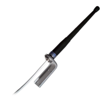 Rubber Racing/25 Antenne VHF 156-162 MHz 25 cm schwarzer Gummistrahler - Aluminiumhalterung Painestore