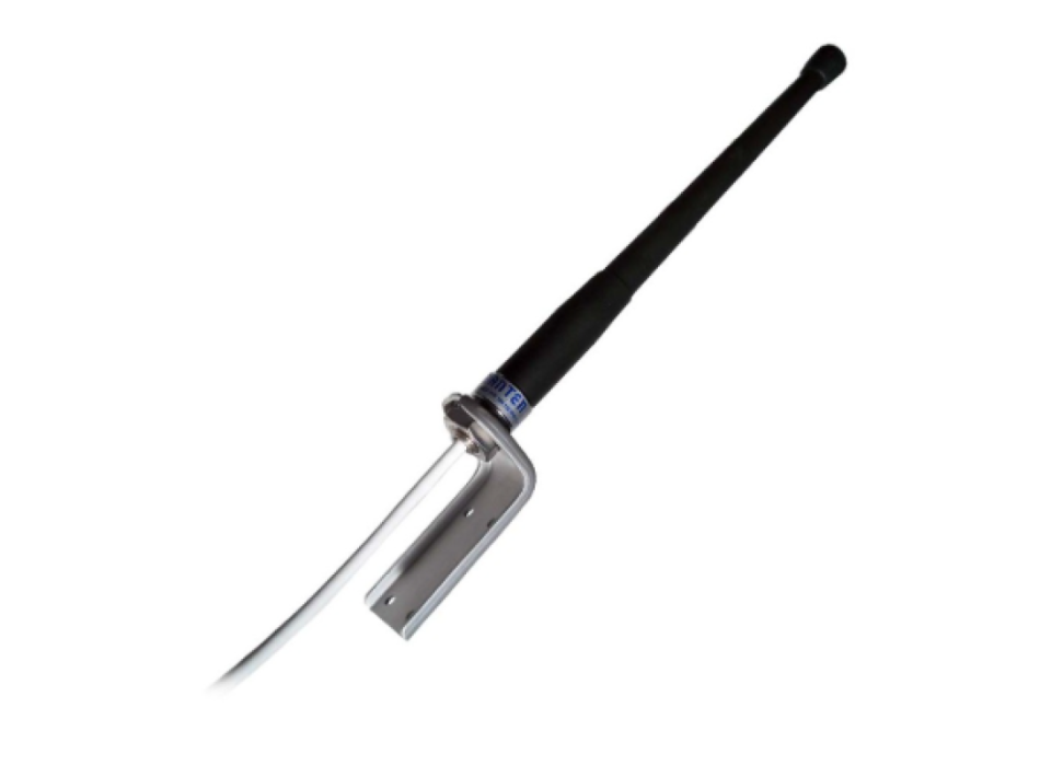 Rubber Racing/25 Antenne VHF 156-162 MHz 25 cm schwarzer Gummistrahler - Aluminiumhalterung Painestore