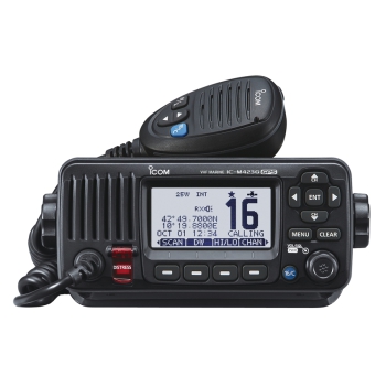 Icom IC-M423GE 25W Marine-VHF-Funkgerät mit GPS, Schwarz Painestore