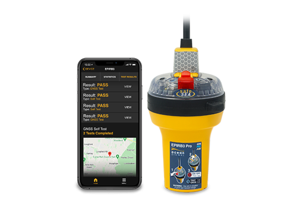 Ocean Signal safeSEA EPIRB3 Pro mit GPS und AIS Auto Painestore