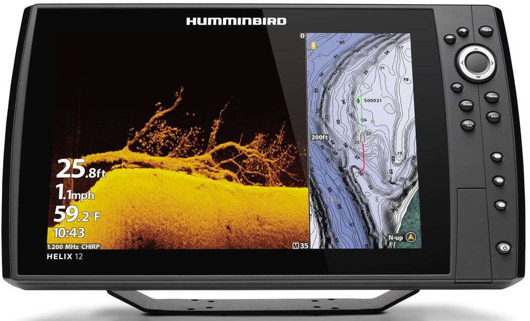 humminbird Helix 12 G4 echo gps sonar down imaging and side imaging