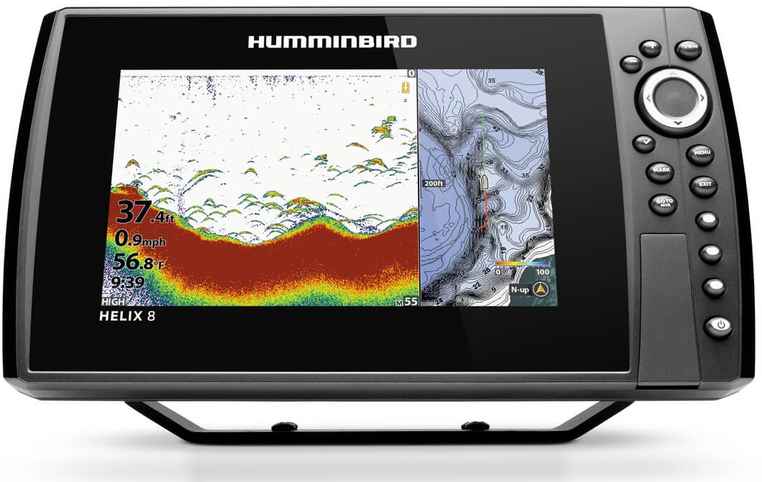 humminbird Helix 8 g4n eco gps sonar down imaging and side imaging