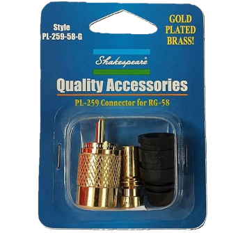 Shakespeare Gold Solder-Type Connector with UG175 Painestore