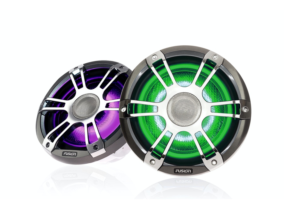Fusion SG-FL652SPC Chrome LED Speakers Painestore