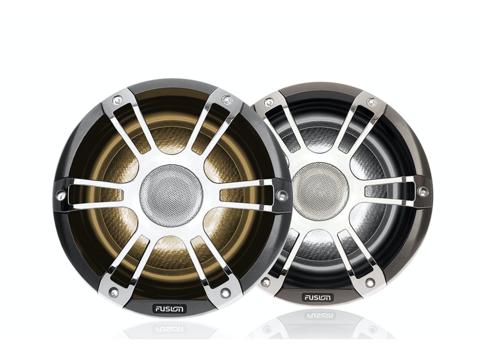 Fusion SG-FL652SPC Chrome LED Speakers Painestore