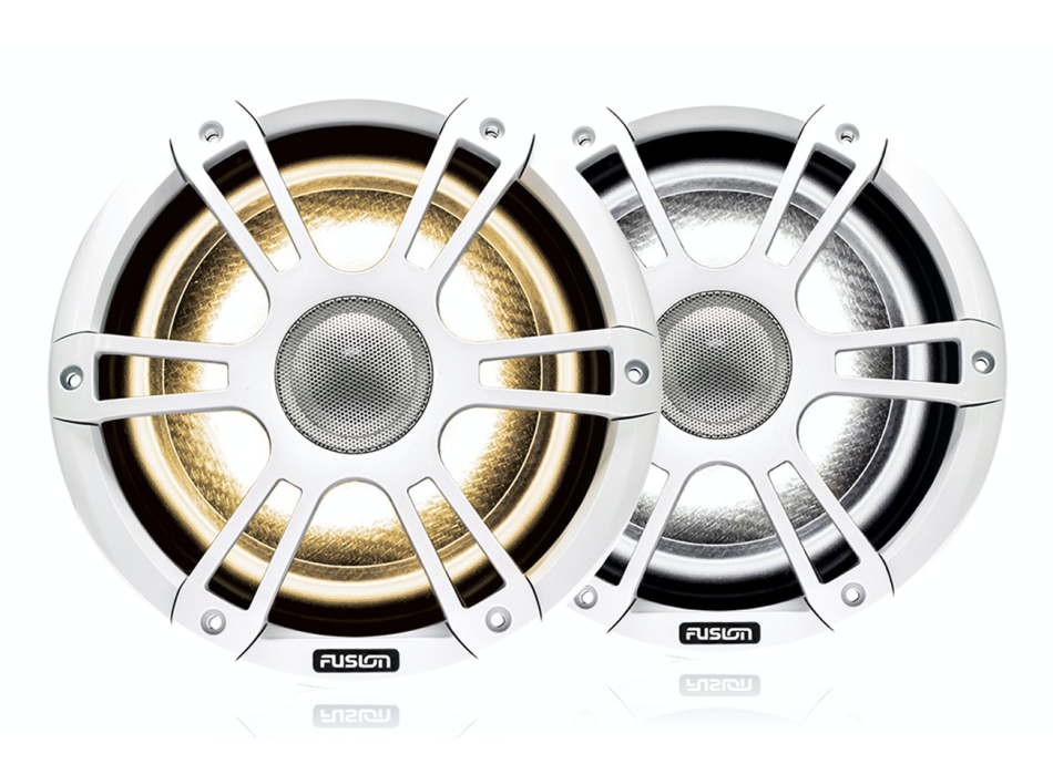 Fusion SG-FL882SPW White Speakers with LEDs Painestore