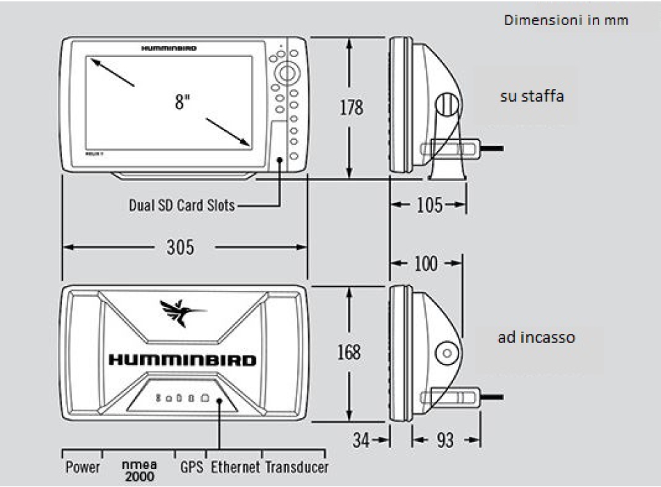 Humminbird Helix 8 CHIRP G4N eco / GPS Painestore
