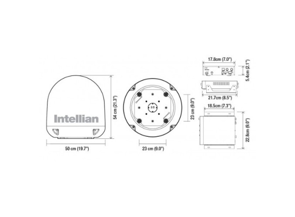 Intellian i4 45cm 4 outputs Painestore