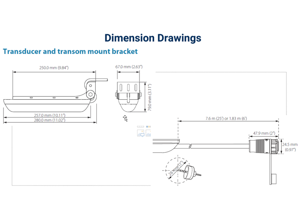 Lowrance Simrad Active Imaging 3-IN-1 Transom transducer Painestore