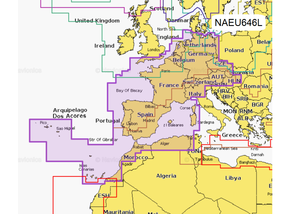 Navionics + LARGE Micro-SD / SD card Painestore