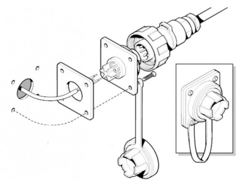 Raymarine plug socket kit for ST1000 Painestore