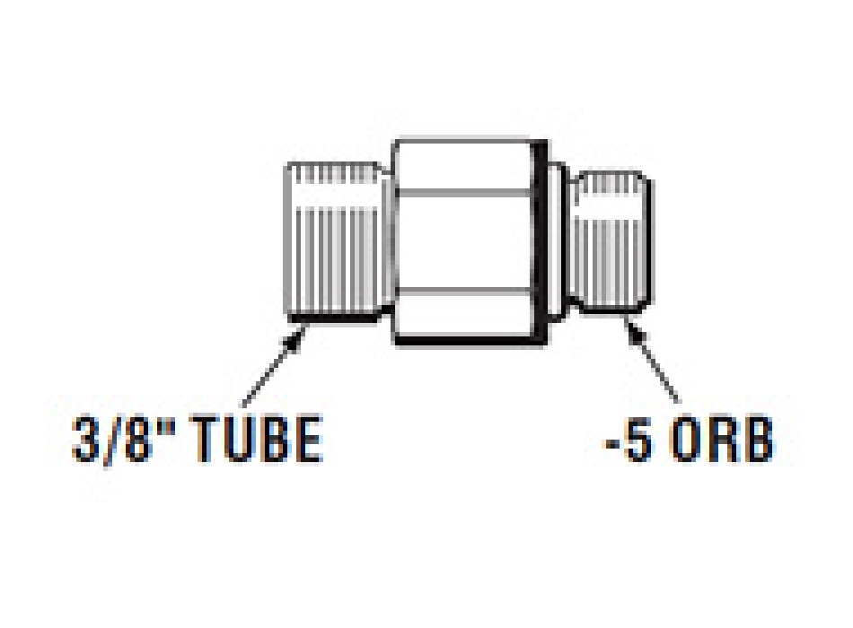 Seastar Kit STR Fitting ORB-5 To 3/8 Tube For Garmin Rider Painestore