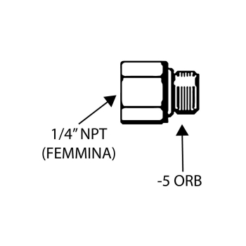 Seastar ORB-5 Male to 1/4 NPT Female Fitting for Garmin Pilot Painestore