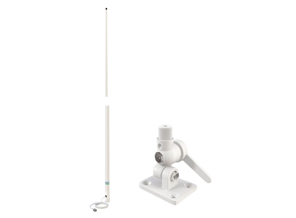 Shakespeare 427-N-KIT VHF Antenna 1,5mt WHITE with Base Painestore