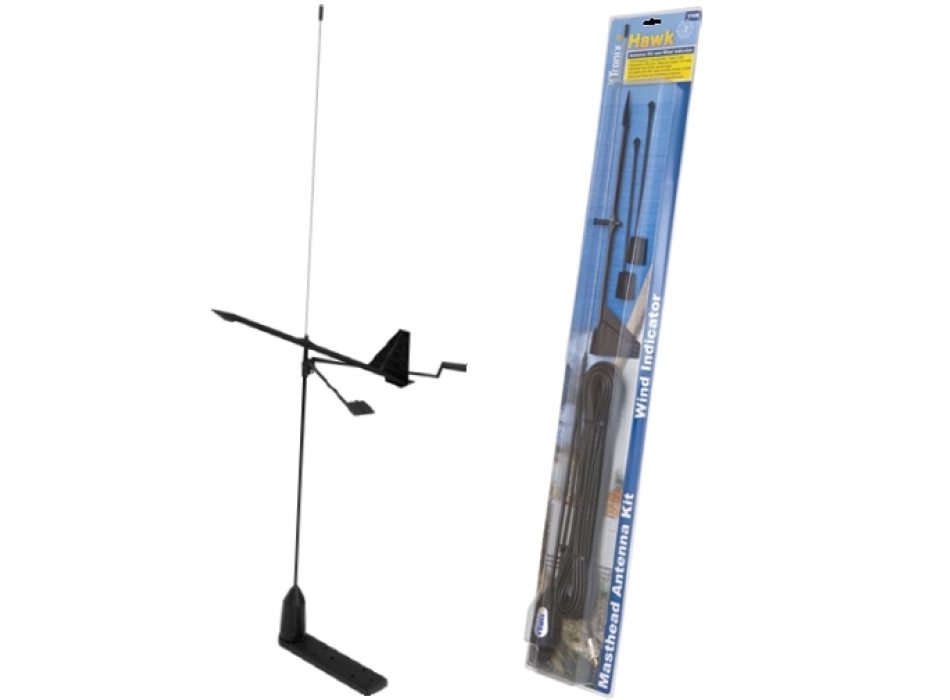 Shakespeare YHK VHF 0,9mt stainless steel antenna with Windex Painestore