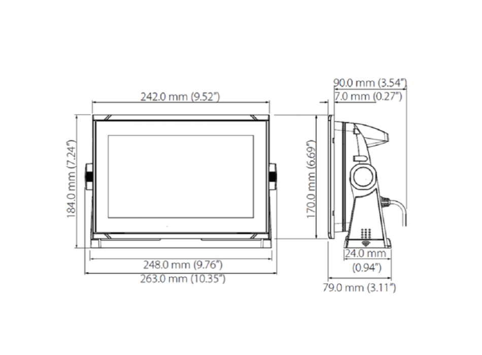 Simrad GO9 XSE Active 3-1 9" display with Active 3-1 Painestore