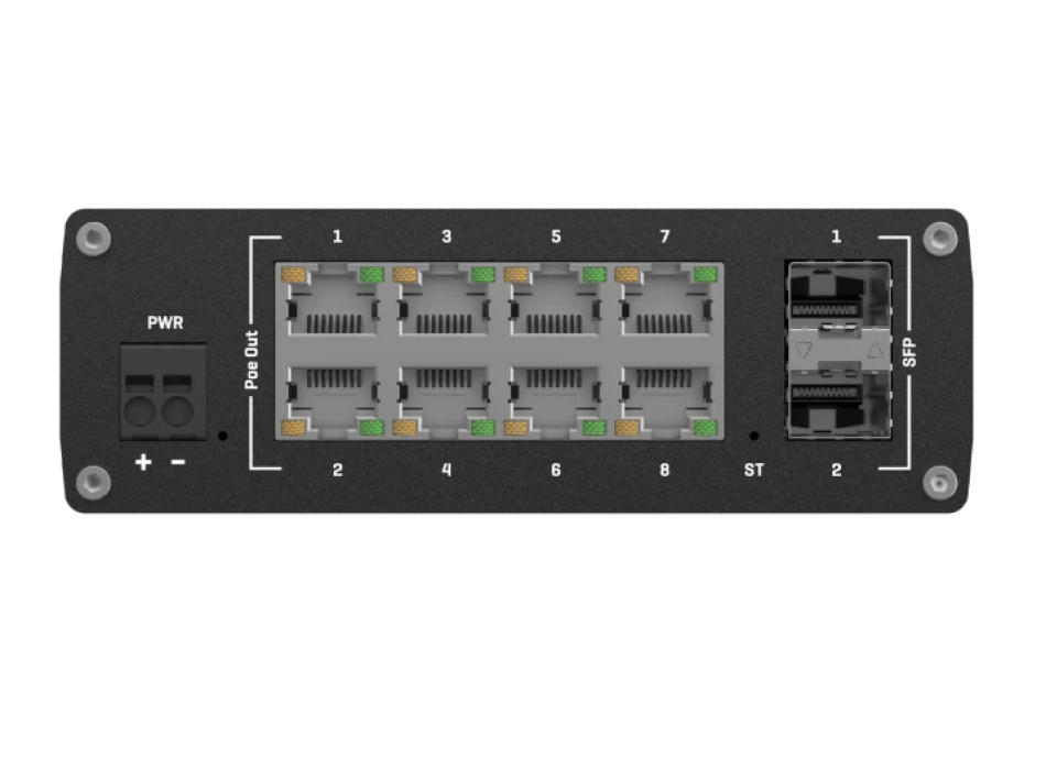 TSW202 PoE Switch + L2 Managed 8P+2SFP Gb TELTONIKA Painestore