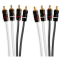 Fusion RCA-Kabel, Stecker auf Stecker, 4-fach