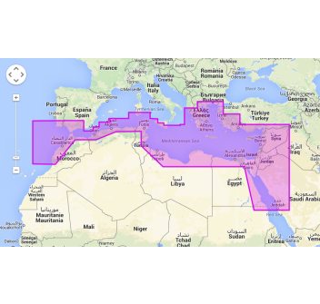 Mapmedia Wide WVJEMM112MAP6.1 Südliches Mittelmeer und Ägäisches Meer Painestore