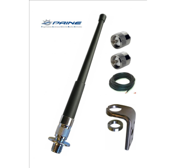 Antena VHF negra Banten de 25 cm para veleros Painestore