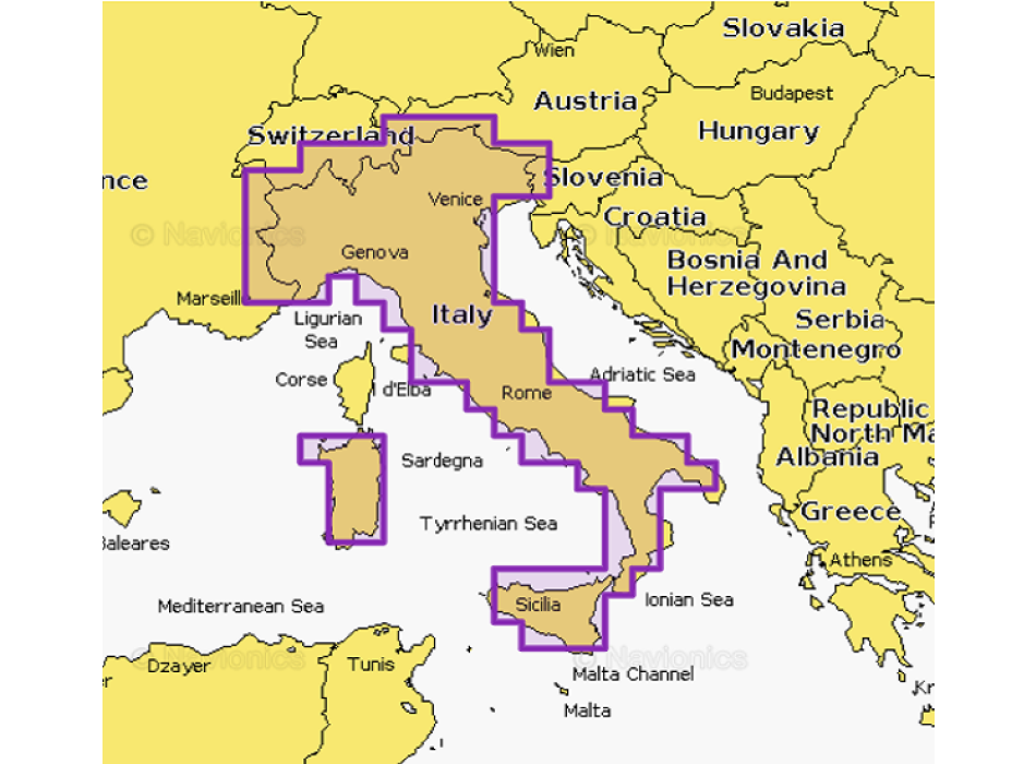 Carte micro-SD/SD Navionics+ standard Painestore